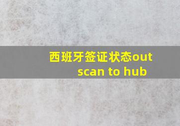 西班牙签证状态outscan to hub